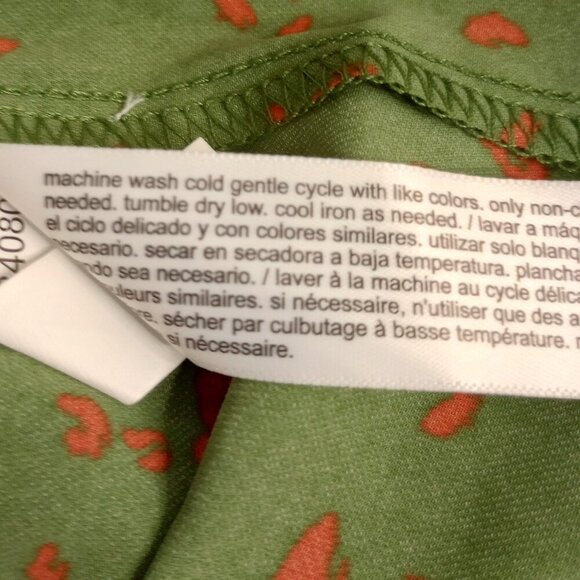 Eloquii Elements Green Print Peplum Waist Midi Dress - Picture 9 of 10